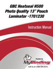GBC MyBinding Heatseal H500 Photo Quality 13 Manual De Utilización