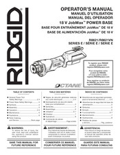 RIDGID OCTANE R8621VN Manual Del Operador