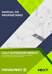 Movement Next Calf Extension Bench Manual Do Proprietário