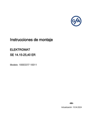 GFA ELEKTROMATEN 10003377 10011 Instrucciones De Montaje