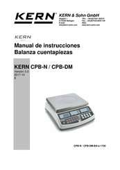 KERN CPB 6K1DM Manual De Instrucciones