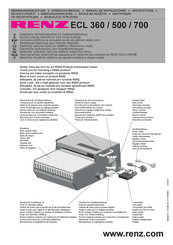 Renz ECL 700 Manual De Instrucciones