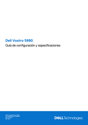 Dell Technologies Vostro 5880 Guía De Configuración Y Especificaciones