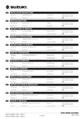 Suzuki 9921U-86R01-000 Instrucciones De Montaje