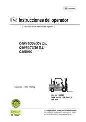 Clark C50s L Instrucciones Del Operador