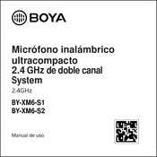 Boya BY-XM6 RX Manual De Uso