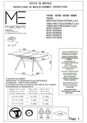 MARCKERIC LULA 15749 Instrucciones De Montaje