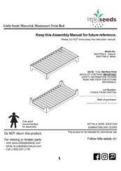 Little Seeds Maverick Montessori 8047259LS Instrucciones De Montaje