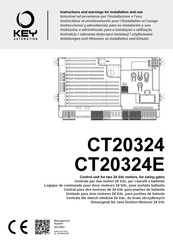 Key Automation CT20324 Instrucciones Y Advertencias Para Su Instalación Y Uso