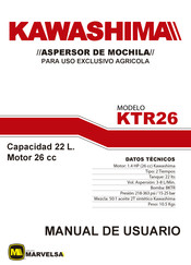 KAWASHIMA KTR26 Manual De Usuario