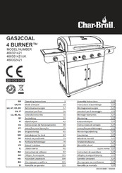 Char-Broil GAS2COAL 4 BURNER 468301421 Manual Del Usuario