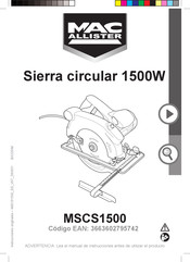 Mac allister MSCS1500 Manual Del Usuario