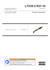 Atlas Copco LTV39-2 R37-10 Instrucciones Del Producto