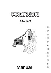 Proxxon BFW 40/E Traducción De Las Instrucciones De Servicio Originales