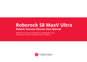 Roborock S8 MaxV Ultra Manual Del Usuario