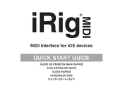 IK Multimedia iRig MIDI Guía Rápida De Inicio