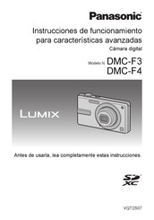 Panasonic LUMIX DMC-F3 Instrucciones De Funcionamiento Para Características Avanzadas