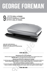 George Foreman GR390FP Manual De Uso Y Cuidado