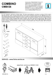 Forte COMBINO CMBV26 Instrucciones De Montaje