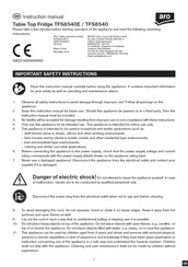 ARO TFS8540 Manual De Instrucciones