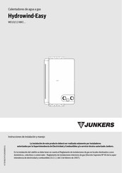 Junkers Hydrowind-Easy WD10 KM Serie Instrucciones De Instalación Y Manejo