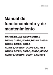 Doosan G30P-5 Manual De Funcionamiento Y De Mantenimiento