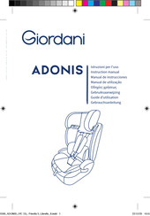 Giordani ADONIS Manual De Instrucciones