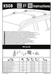 Yakima K508 Manual Del Usuario