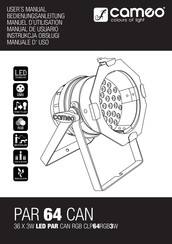 Cameo CLP64RGB3WBS Manual De Usuario