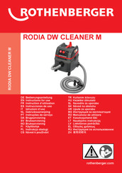 Rothenberger RODIA DW CLEANER M Instrucciones De Uso