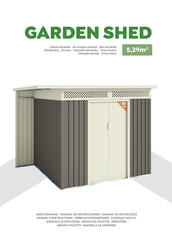 GARDEN SHED 5,29m2 Instrucciones De Montaje