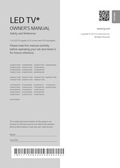 LG 75NANO77SRA.AWF Manual Del Propietário