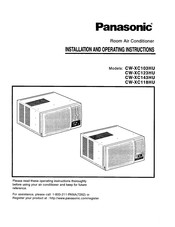 Panasonic CW-XC103HU Instrucciones De Operación Y Instalación