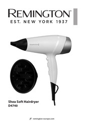 Remington Shea Soft Hairdryer D4740 Manual Del Usuario