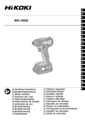 HIKOKI WH 18DD W2Z Instrucciones De Manejo