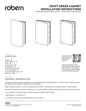 Robern CC2030D4ND35SC Instrucciones De Instalación