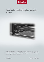 Miele H 7860 BPX Instrucciones De Manejo Y Montaje