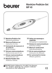 Beurer MP 40 Instrucciones Para El Uso