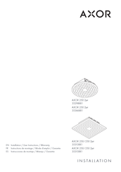 Axor 250/250 2jet 35313 Serie Instrucciones De Montaje / Manejo / Garantía