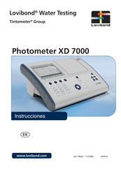 Tintometer Lovibond XD 7000 Manual De Instrucciones