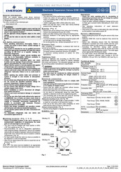 Emerson EXL Serie Instrucciones De Funcionamiento