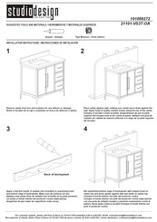 Studio Designs 21101-VS37-OA Instrucciones De Montaje