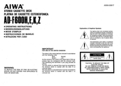 Aiwa AD-F600H Instrucciones De Manejo