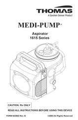 Gardner Denver THOMAS MEDI-PUMP 1615 Serie Manual Del Usuario