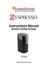 TurboTronic ZESPRESSO TT-CG5 Manual De Instrucciones