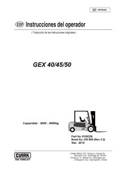 Clark GEX 45 Instrucciones Del Operador