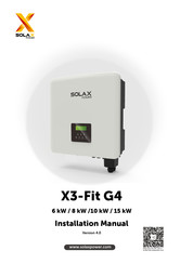 SolaX Power X3-Fit G4 Manual De Instalación