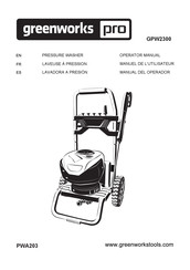 GreenWorks Pro GPW 2300 Manual Del Operador