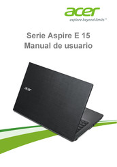 Acer Aspire E 15 Serie Manual De Usuario