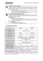 jafe 2100SP Manual De Utilización Y Mantenimiento